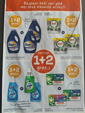 1+2 gratis en andere kortingen
