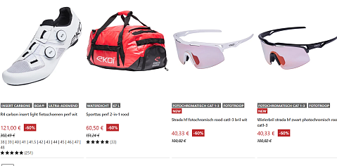 Fietskleding en accesoires Ekoï aan -60%!