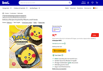 Pokémon kookboek voor €9,89 bij Bol