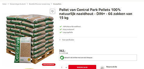 Pellets aan miniprijs! Brico actie