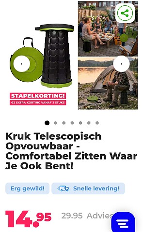 Kruk telescopisch opvouwbaar