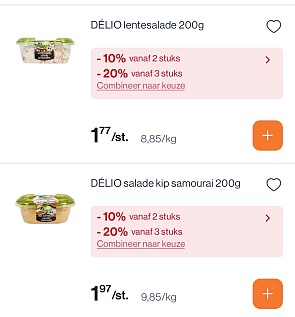 Delio salade in promo