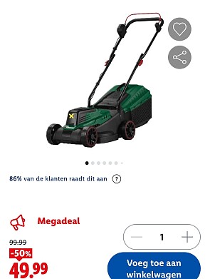 -50% accugrasmaaier 20 V PARKSIDE® PARM20