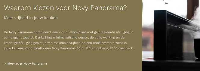 Novy - Tot 300 euro cashback Panorama