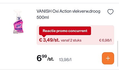 Vanish producten -50%