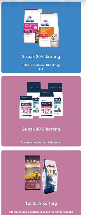 Honden en kattenvoer tot -40%