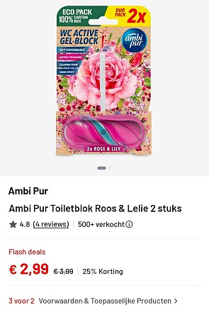 Ambi Pur wc active gel toiletblok