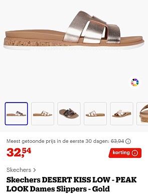 Skechers slippers aan 50% korting