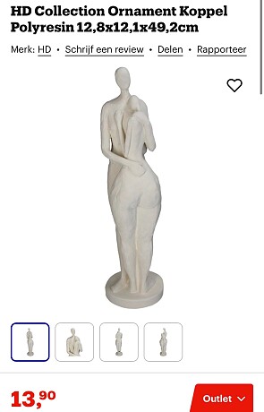 HD Collection Ornament Koppel Polyresin