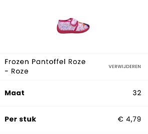 Frozen pantoffel