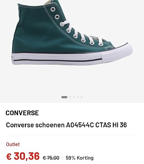 Converse sneakers vanaf €30