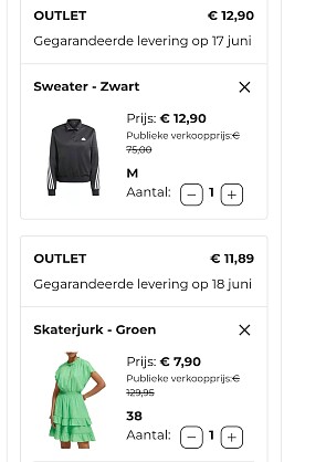 24€ ipv 220€ betaald bij Showroomprivé
