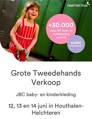 Grote tweedehands verkoop + outlet JBC
