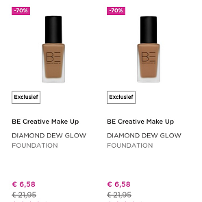 Make-up aan -50% en -70% 💄