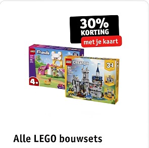 30% korting op alle LEGO bij Kruidvat