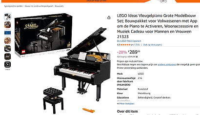 LEGO Ideas Vleugelpiano - 21323