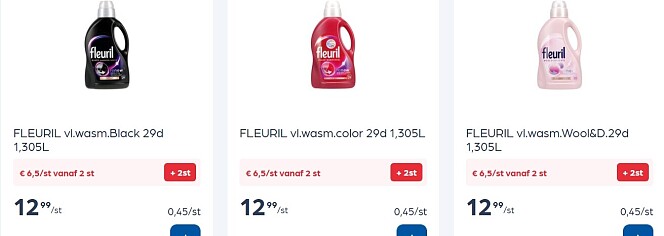 Fleuril vloeibaar wasmiddel -50%