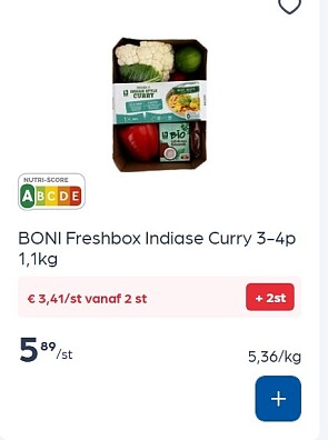 Boni fresh boxen goedkoper