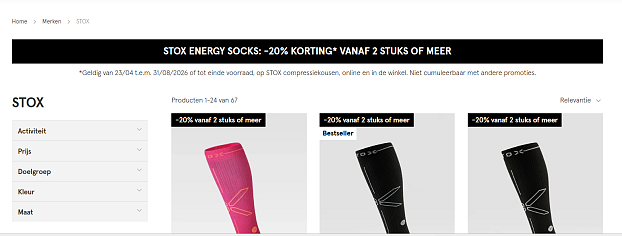 STOX ENERGY SOCKS: -20% KORTING* VANAF 2 STUKS OF MEER