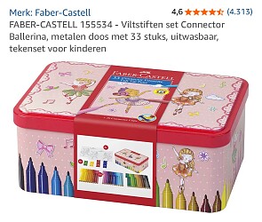 Metalen doos Faber-Castell stiften
