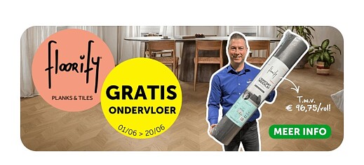 Gratis ondervloer bij Floorify