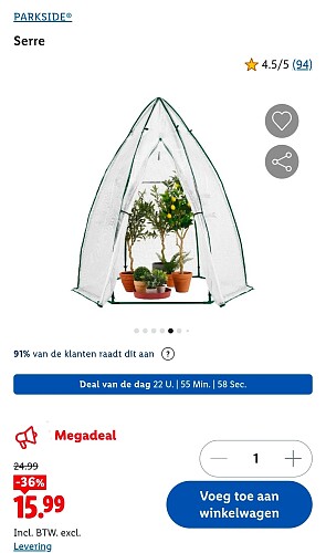 Dagdeal: PARKSIDE® Serre -36%