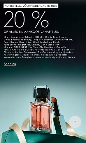 20% korting op alles