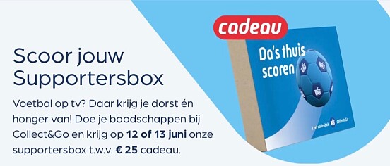 Gratis suportersbox bij Collect&Go t.w.v. 25€