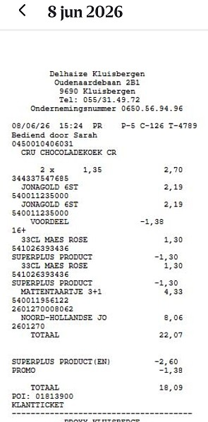 Delhaize mattentaart 3+1