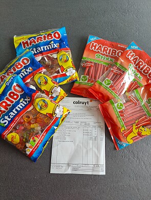 Haribo snoepen