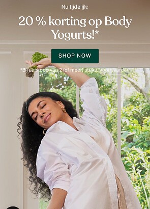 20% korting op de aankoop van 2 (of meer) Body Yogurts