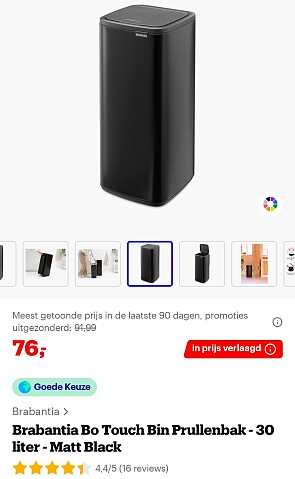 Brabantia Bo Touch Bin Prullenbak
