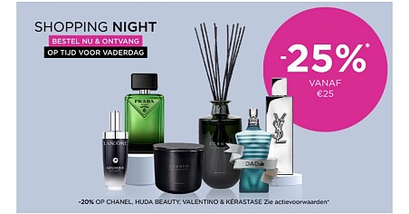 25% korting bij aankoop vanaf min. €25