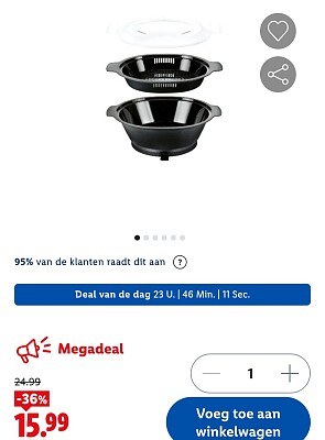 -36% Stoomopzetstuk Monsieur Cuisine compact