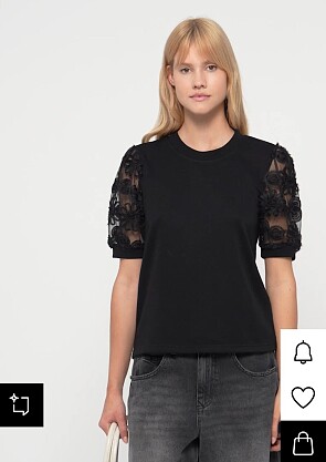JDY-Sweats T-shirt print black