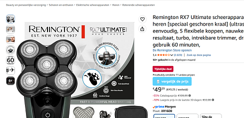 Remington RX7 Ultimate scheerapparaat voor heren