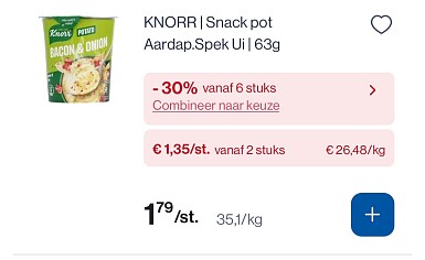 Knorr snackpot in promo