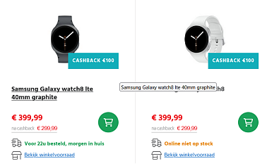 Samsung - Tot €200 cashback bij Selexion