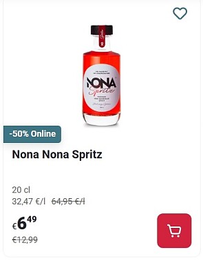 Nona spritz 20 cl -50% op Delhaize.be