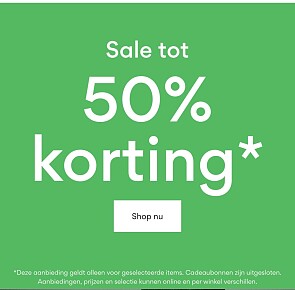 Tot -50% korting.