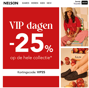 Nelson: 25% korting