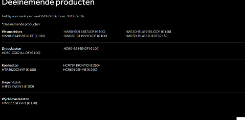 Haier Cashback tot 250 euro