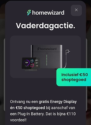 Bijna 110€ korting bij Homewizard