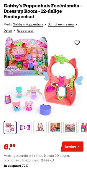 Gabby's Poppenhuis Feeënlandia -72%