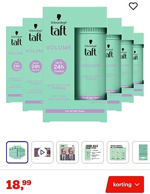 Taft Volume Styling Powder 6 stuks
