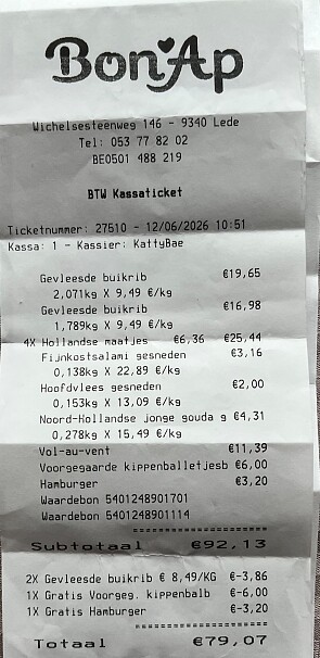 Gratis kippenballetjesbrochette en hamburger bij bon ap