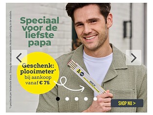 Speciaal voor de papa gratis plooimeter