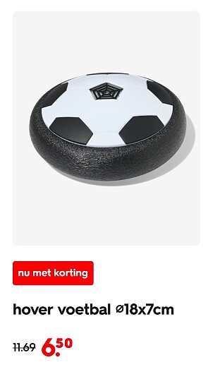 Hover voetbal ⌀18x7cm