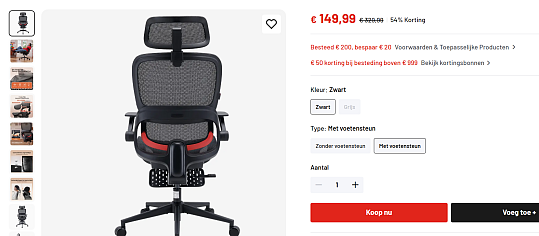 SIHOO B100 Ultra ergonomische bureaustoel