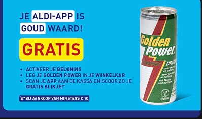gratis blikje Golden Power